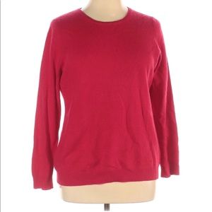 1X 100% Cashmere Charter Club red